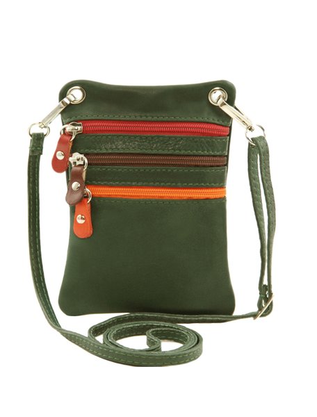 Geanta de umar Tuscany Leather din piele verde
